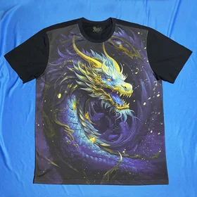 Футболки с полной запечаткой: Дракон Синій